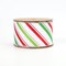 LaRibbons2 1/2" Wired Ribbon | "Holiday Striped" White/Red/Green | 10 Yard Roll